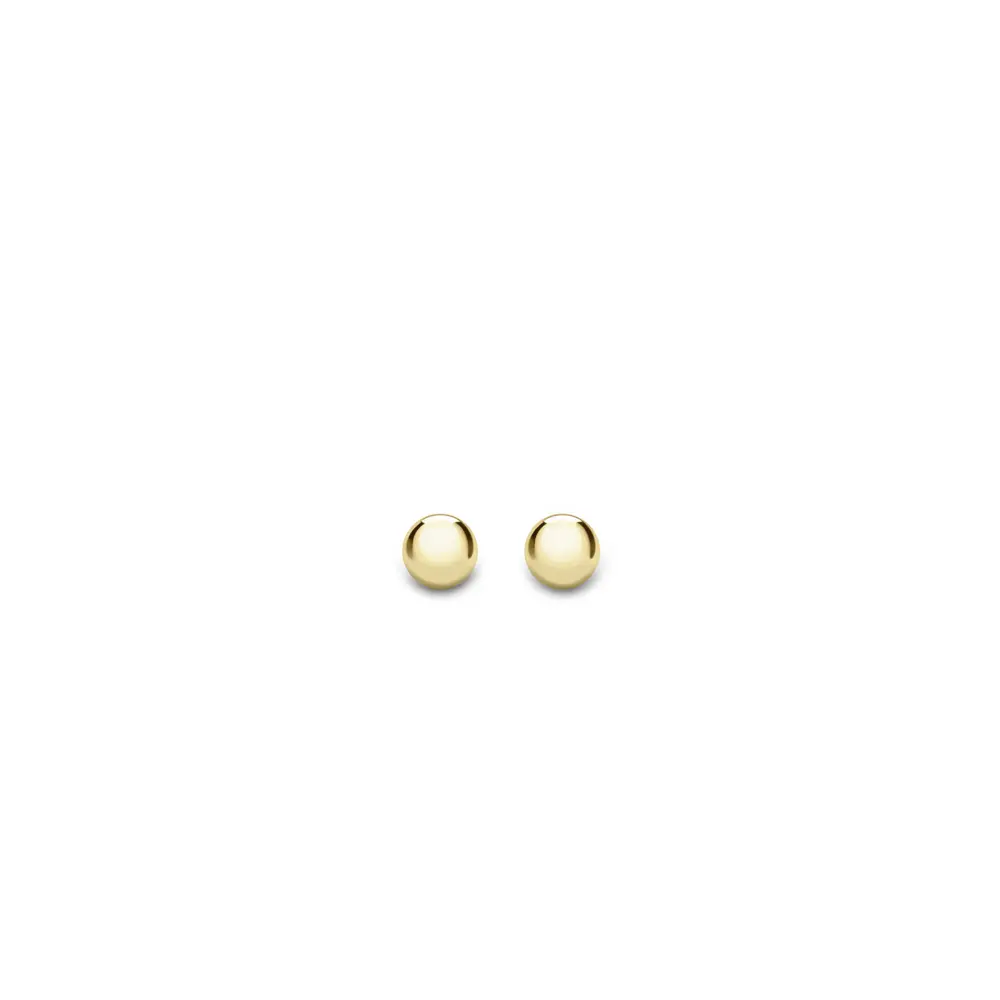 Yellow Gold Ball Stud Earrings - 5mm