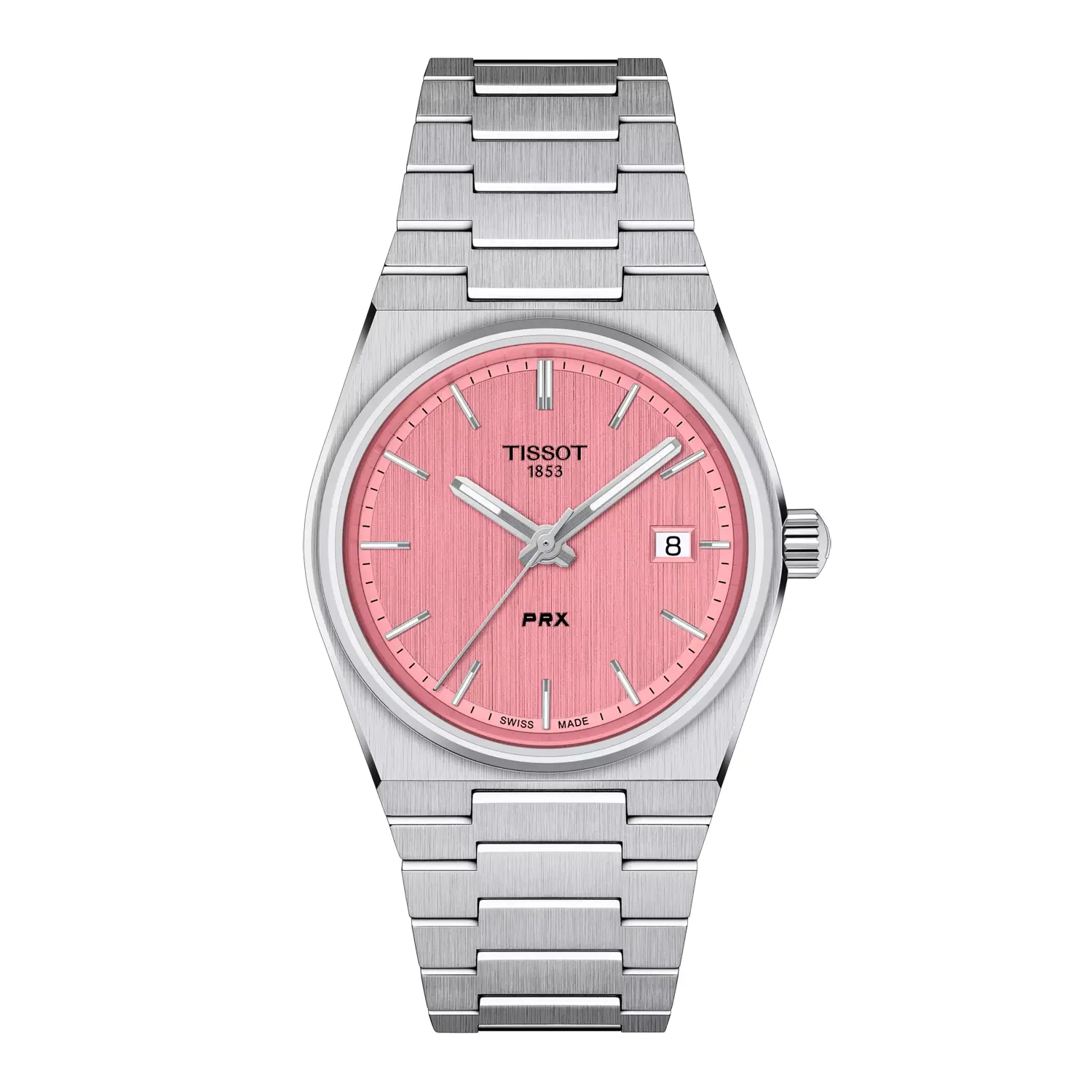 Tissot PRX Stainless Steel Watch - 35mm Pink Dial