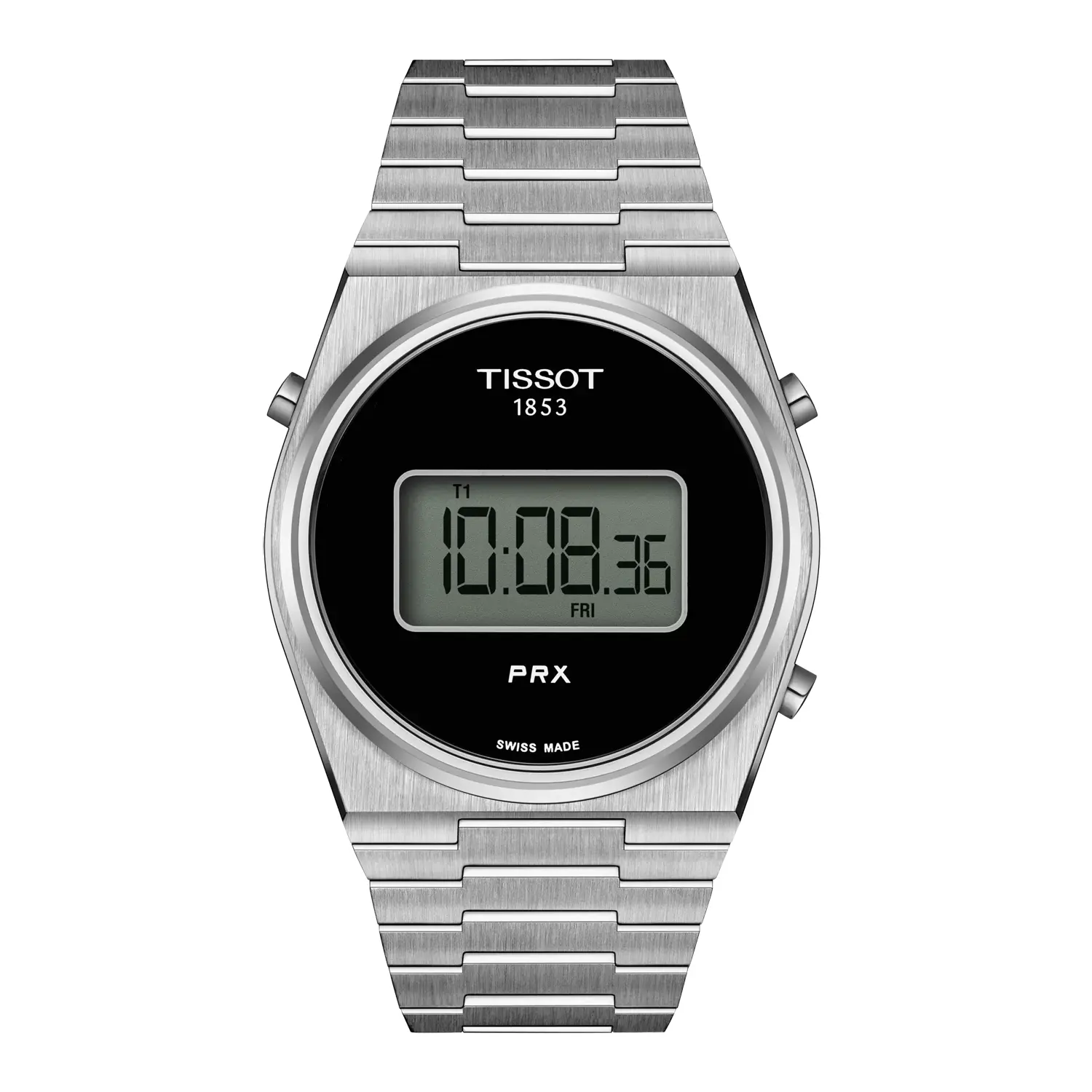 Tissot PRX Digital Stainless Steel Watch - Black Dial