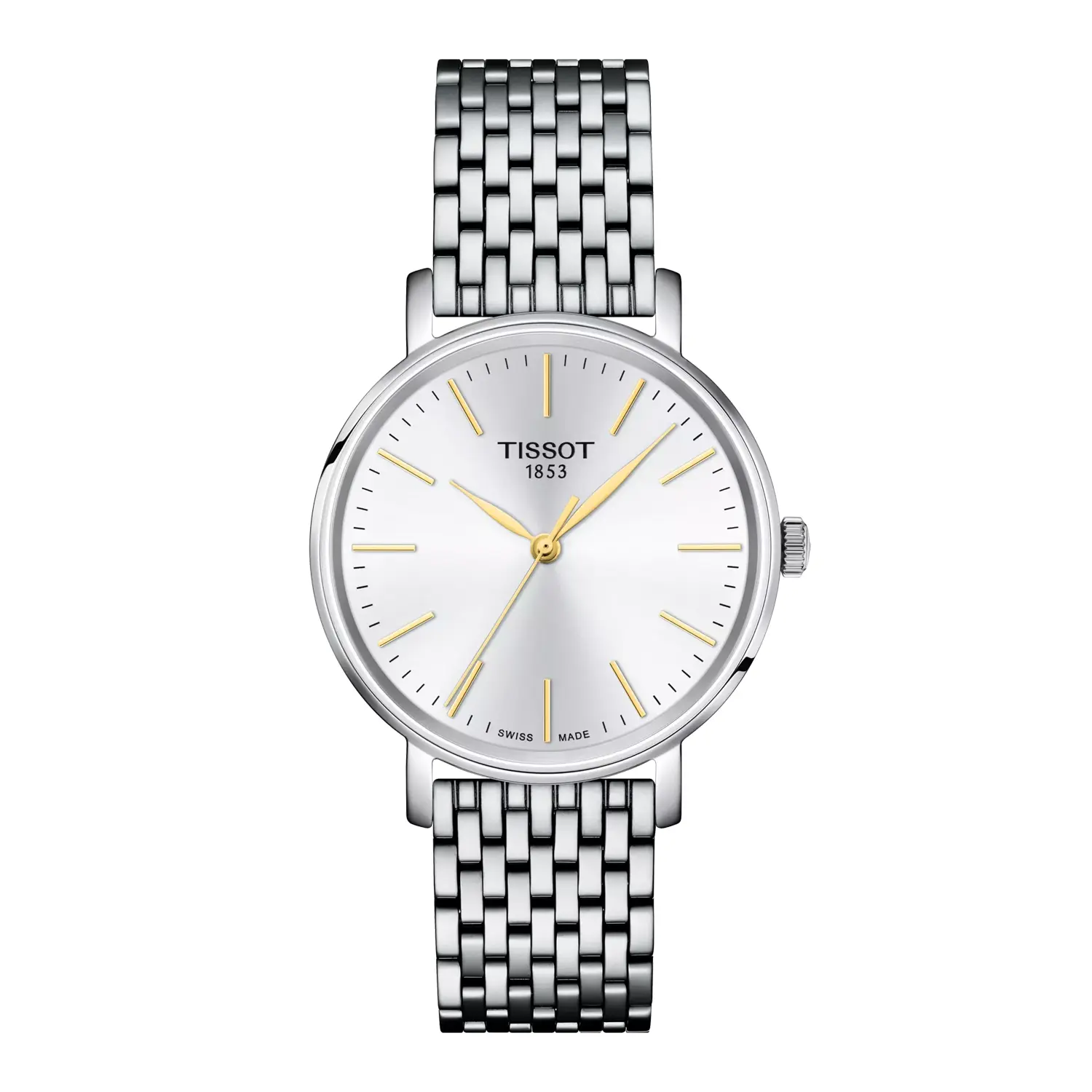 Tissot Everytime Stainless Steel Watch - 34mm Silver Dial