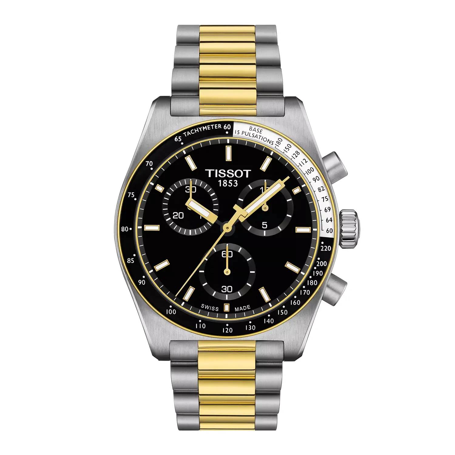 Tissot PR516 Two-Tone Stainless Steel Chronograph - Black Dial