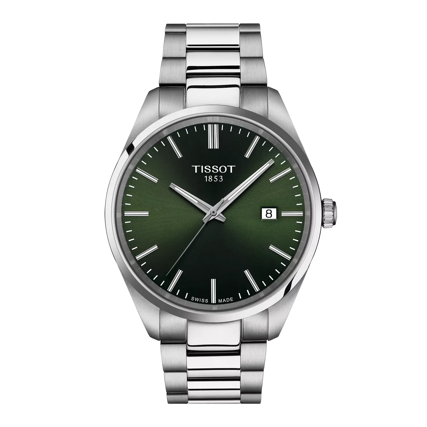 Tissot PR100 Stainless Steel Watch - 40mm Green Dial