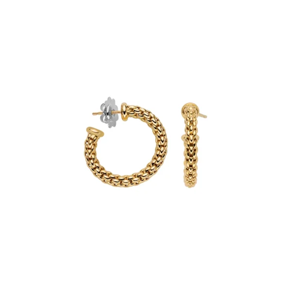 FOPE Essentials Yellow Gold Hoop Earrings