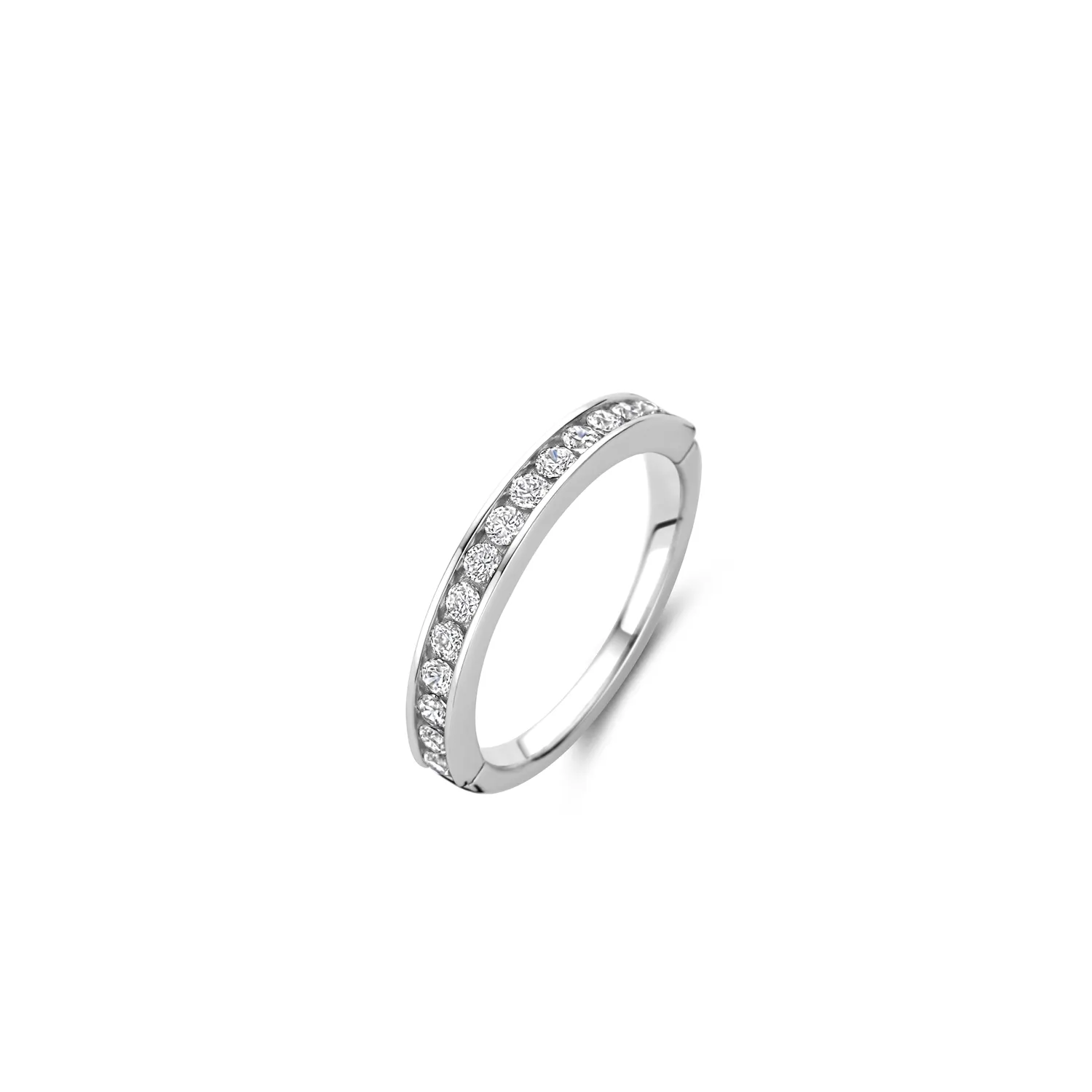 Ti Sento Silver & CZ Ring - Half-Set