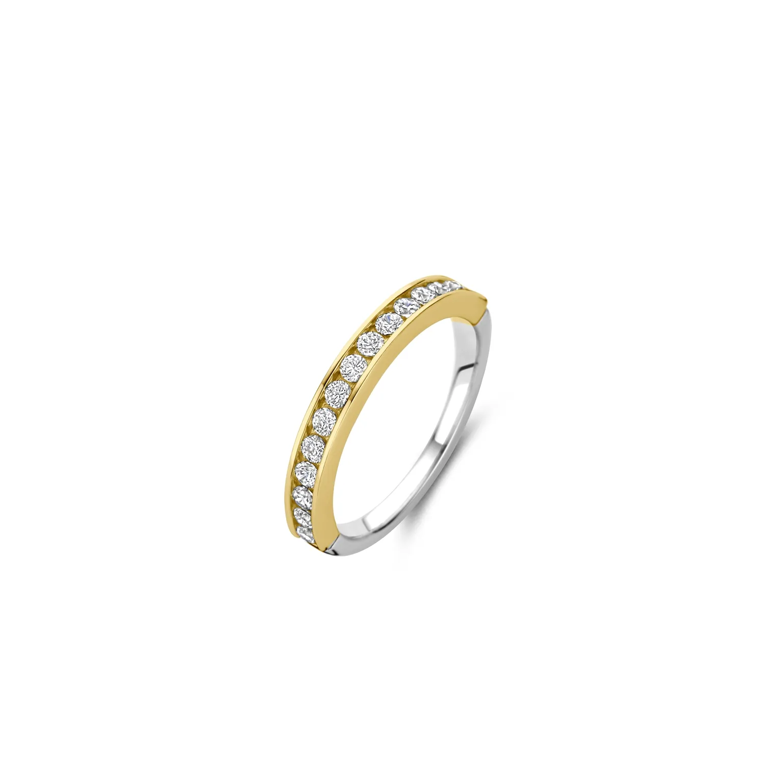 Ti Sento Gold & CZ Ring - Half-Set