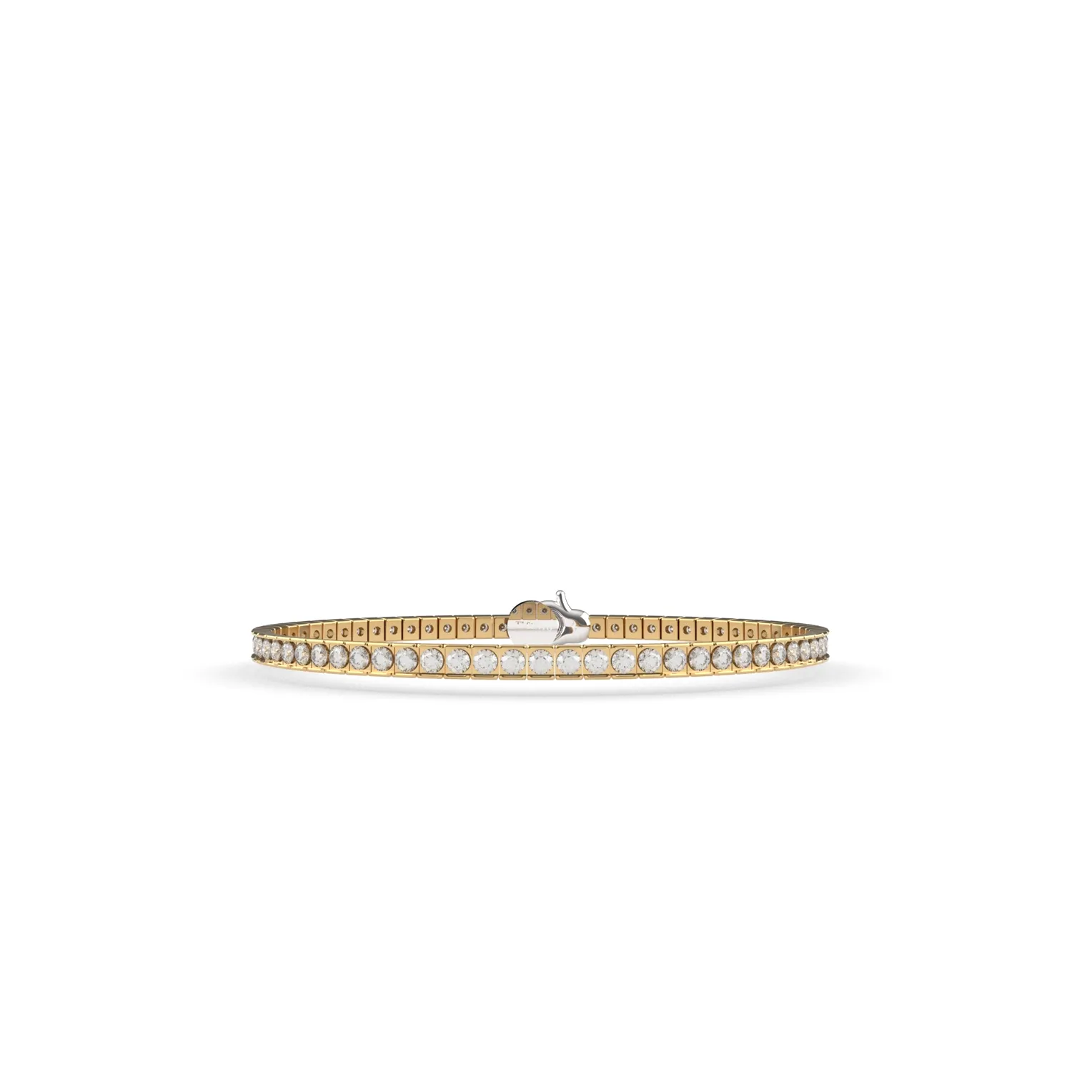 Ti Sento Gold CZ Tennis Bracelet