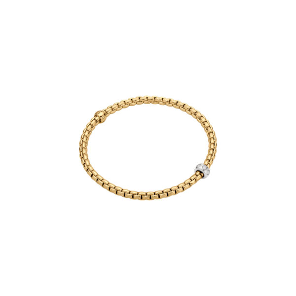 FOPE Eka Gold Flex'it Bracelet with Diamonds