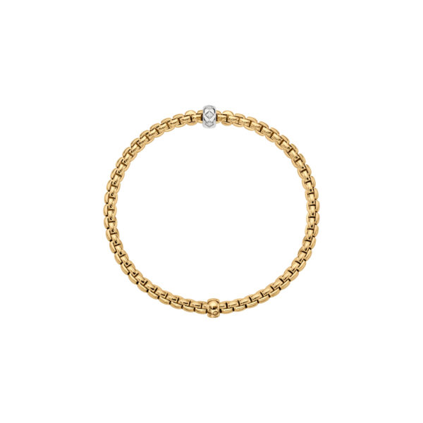 FOPE Eka Gold Flex'it Bracelet with Diamonds