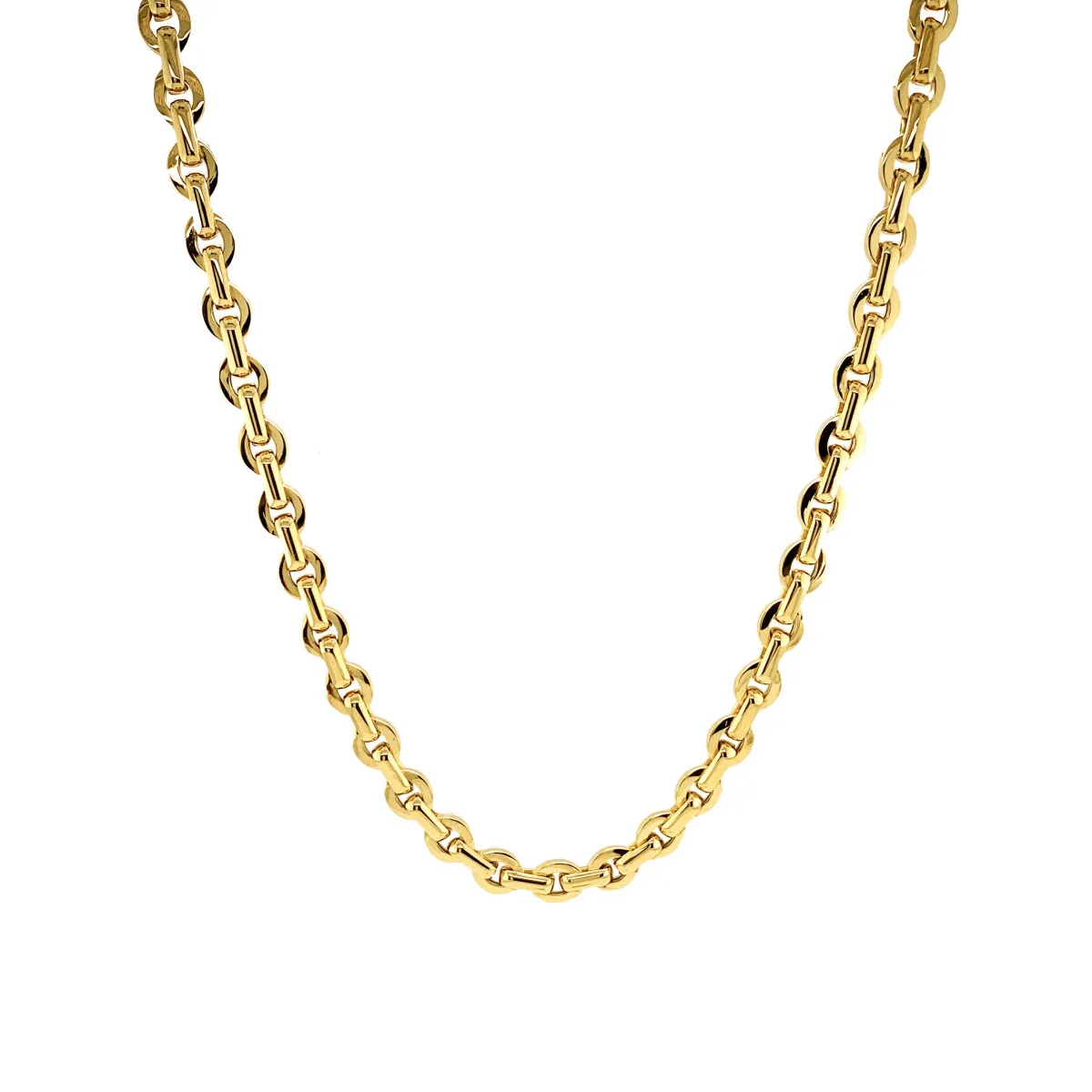 9ct. Yellow Gold Large Fancy Link Necklace