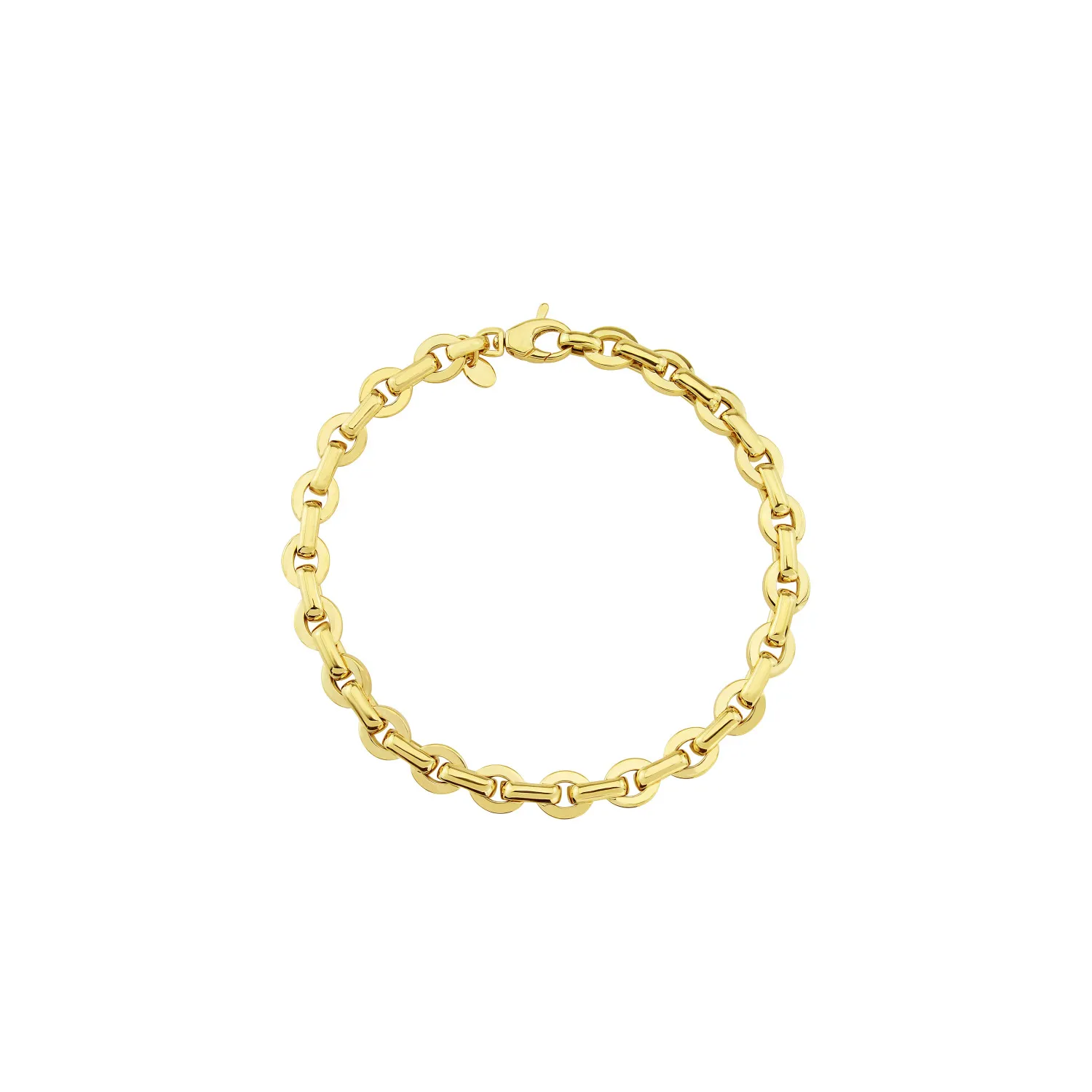 Yellow Gold Large Fancy Link Bracelet