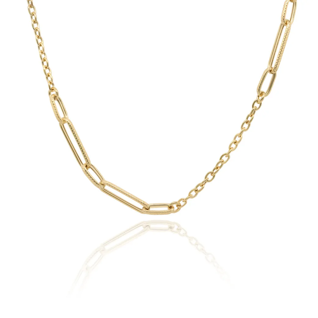 9ct. Yellow Gold Link & Chain Necklace