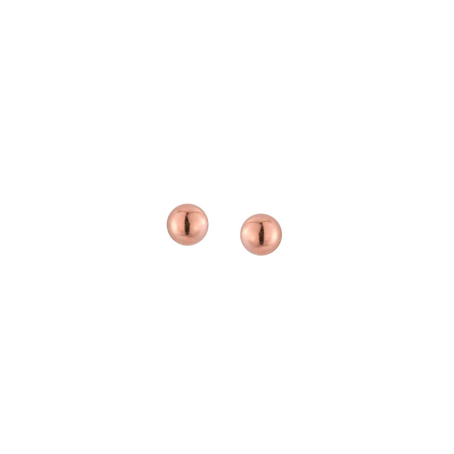 9ct. Rose Gold Ball Stud Earrings - Small