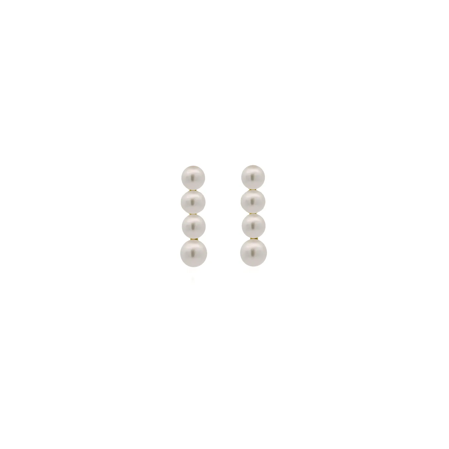 Pearl Stick Drop Stud Earrings