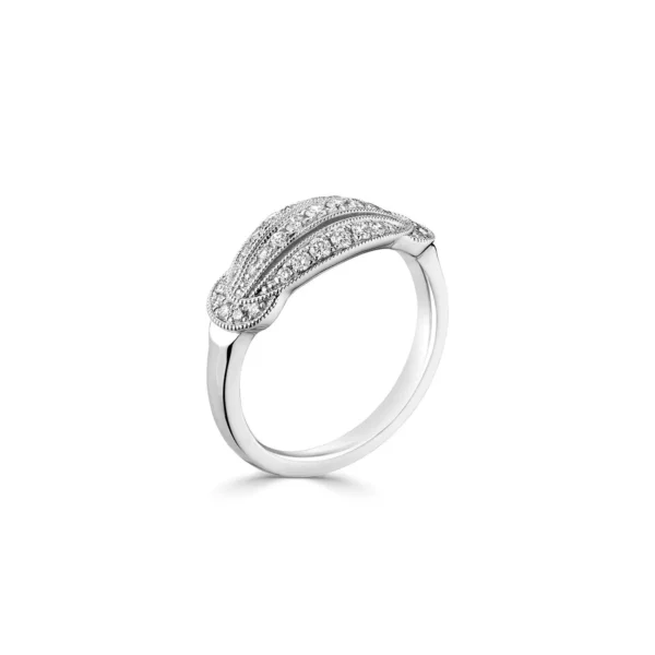 Vintage-Style Diamond & Platinum Dress Ring