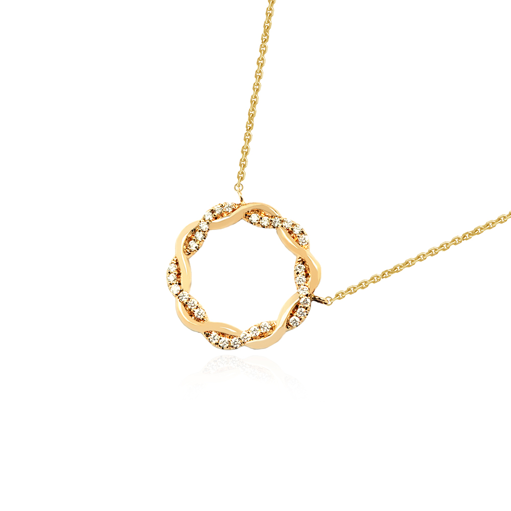 Entwined - Gold & Diamond Necklace