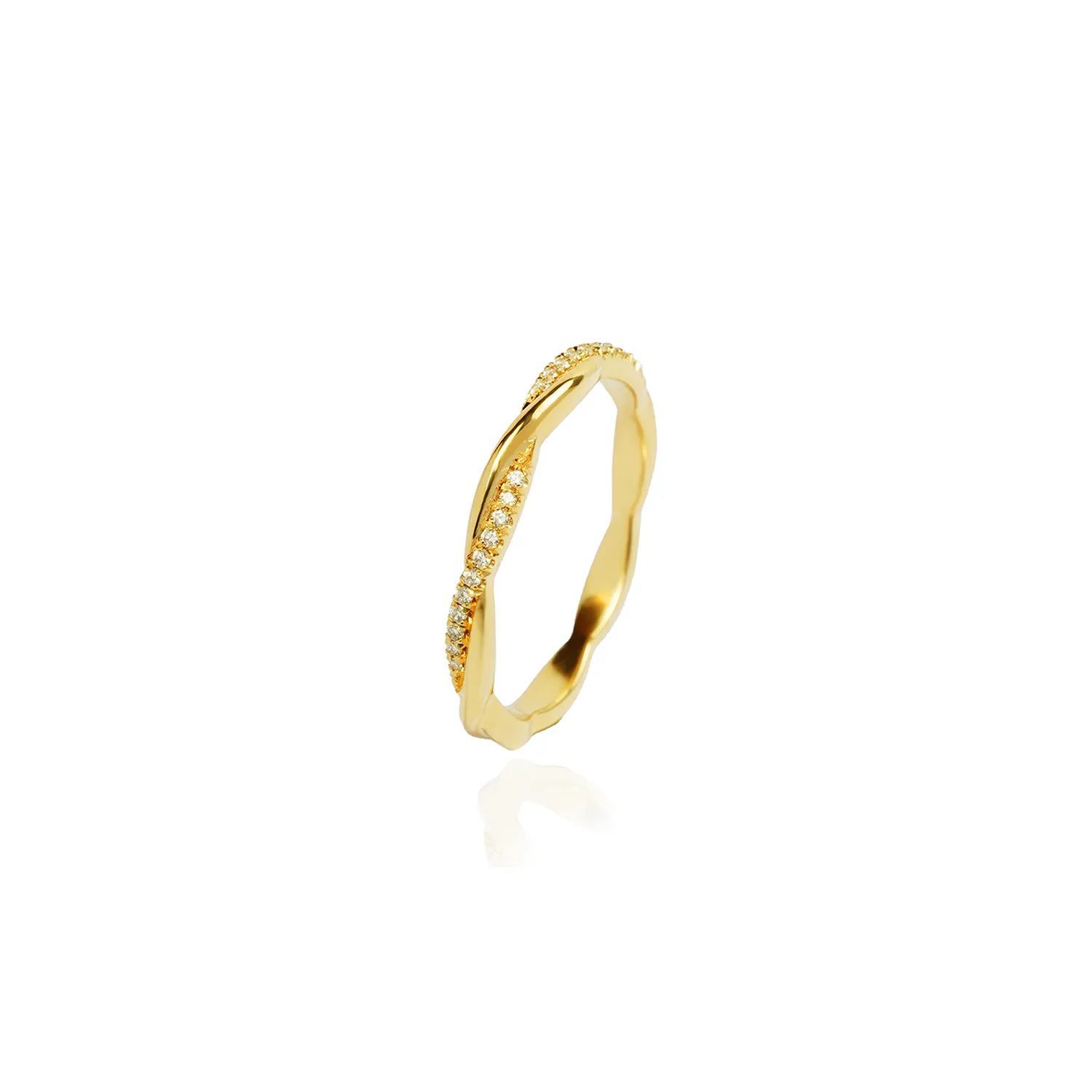 Entwinded Slim - Diamond Ring