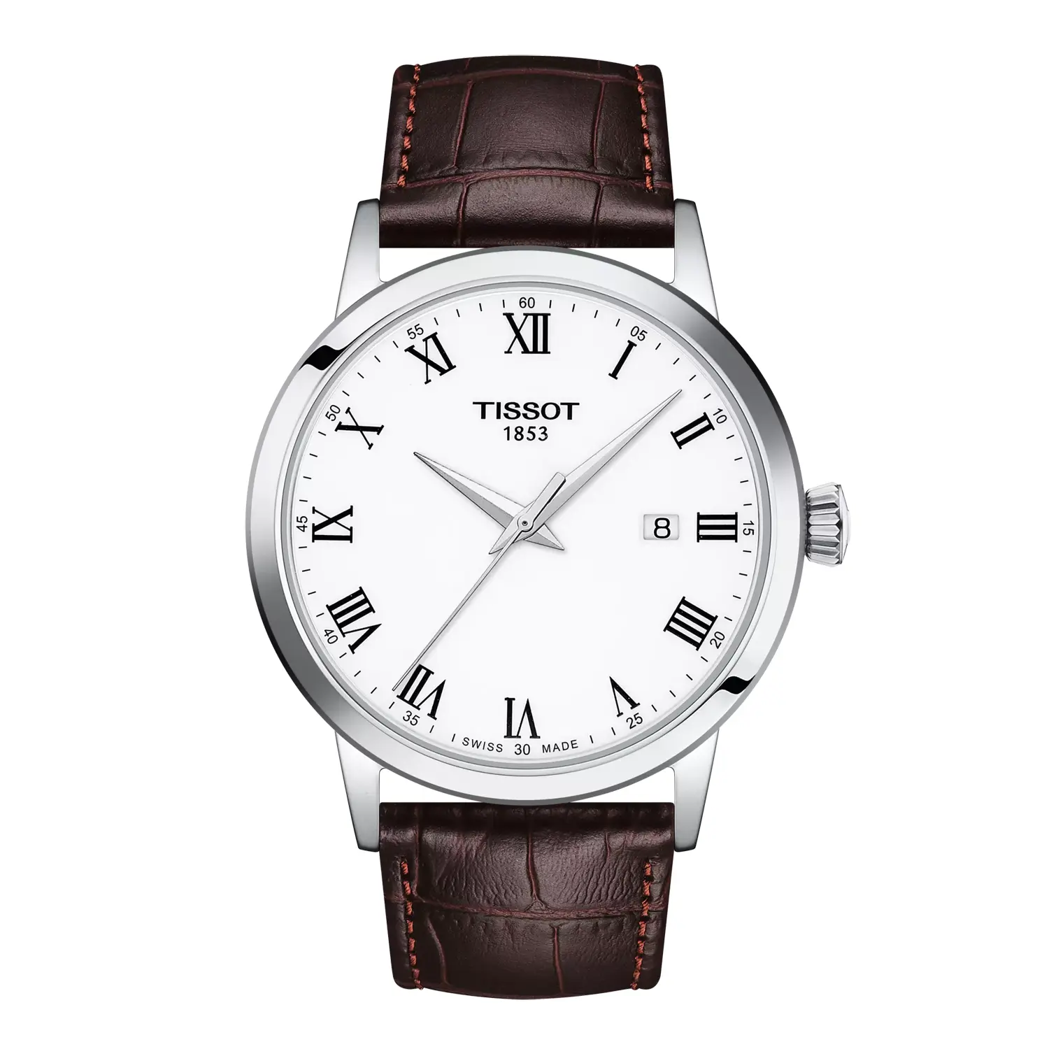 Tissot Classic Dream - Brown Leather Strap & White Dial