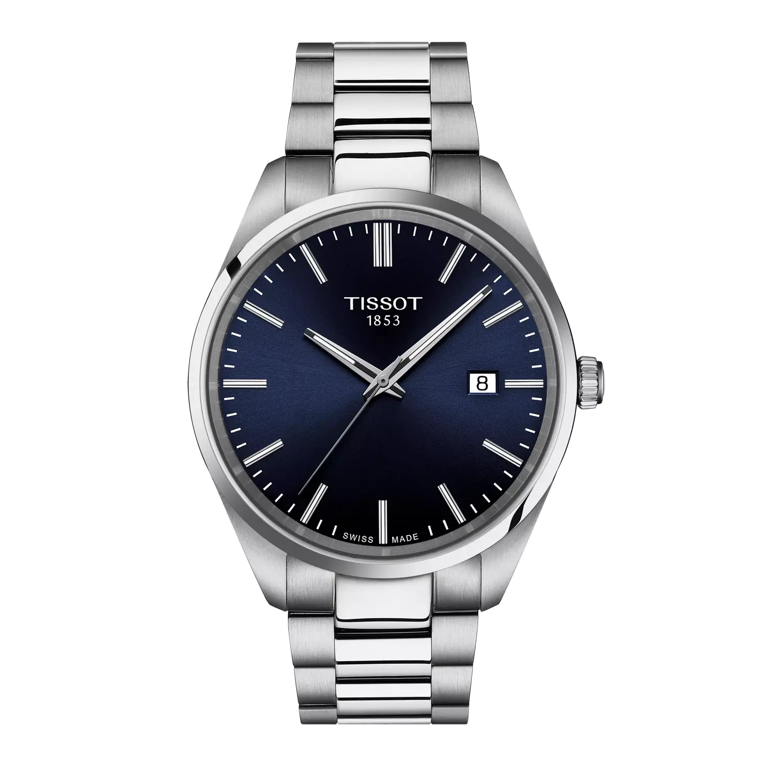 Tissot PR100 Stainless steel Watch - 40mm Dark Blue Dial