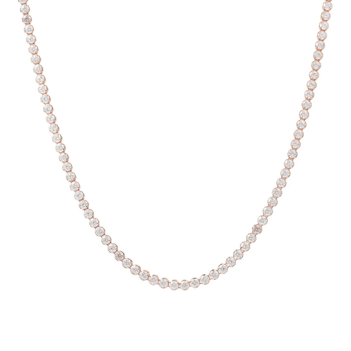 Bronzallure CZ Tennis Necklace - Short